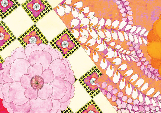 Pink Wisteria wrapping paper