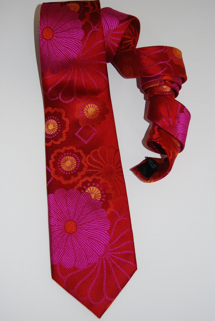 Shibori-Red & Pink Silk Tie