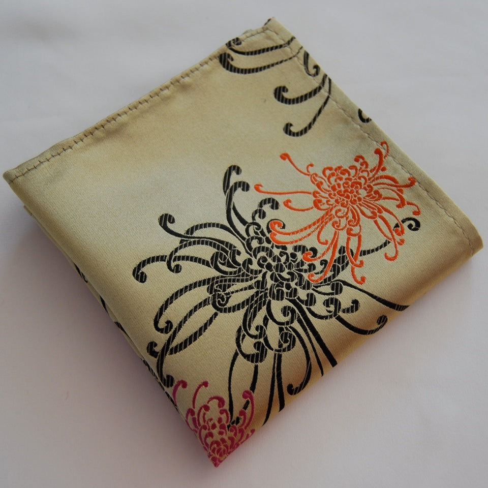 Gold Spider Pocket Square