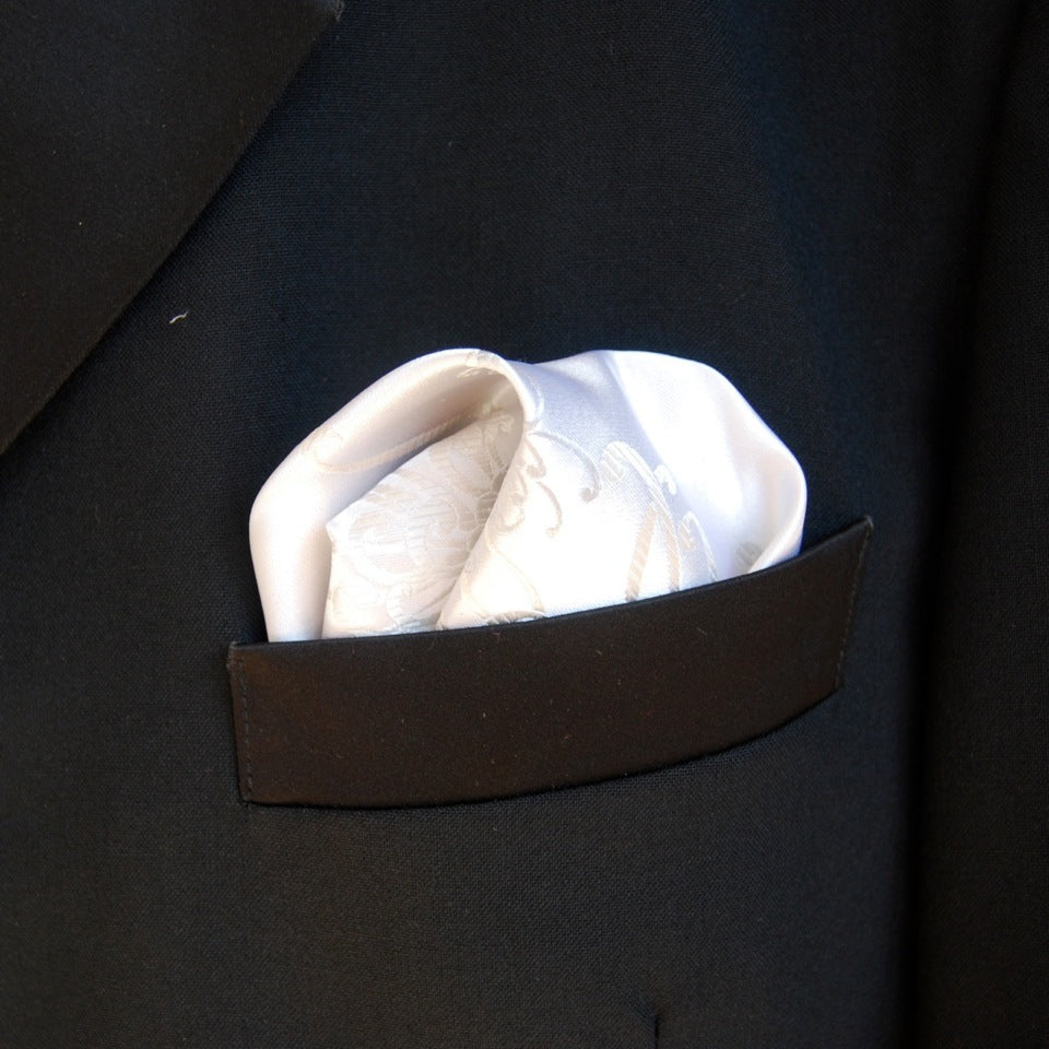 White Spider Pocket Square