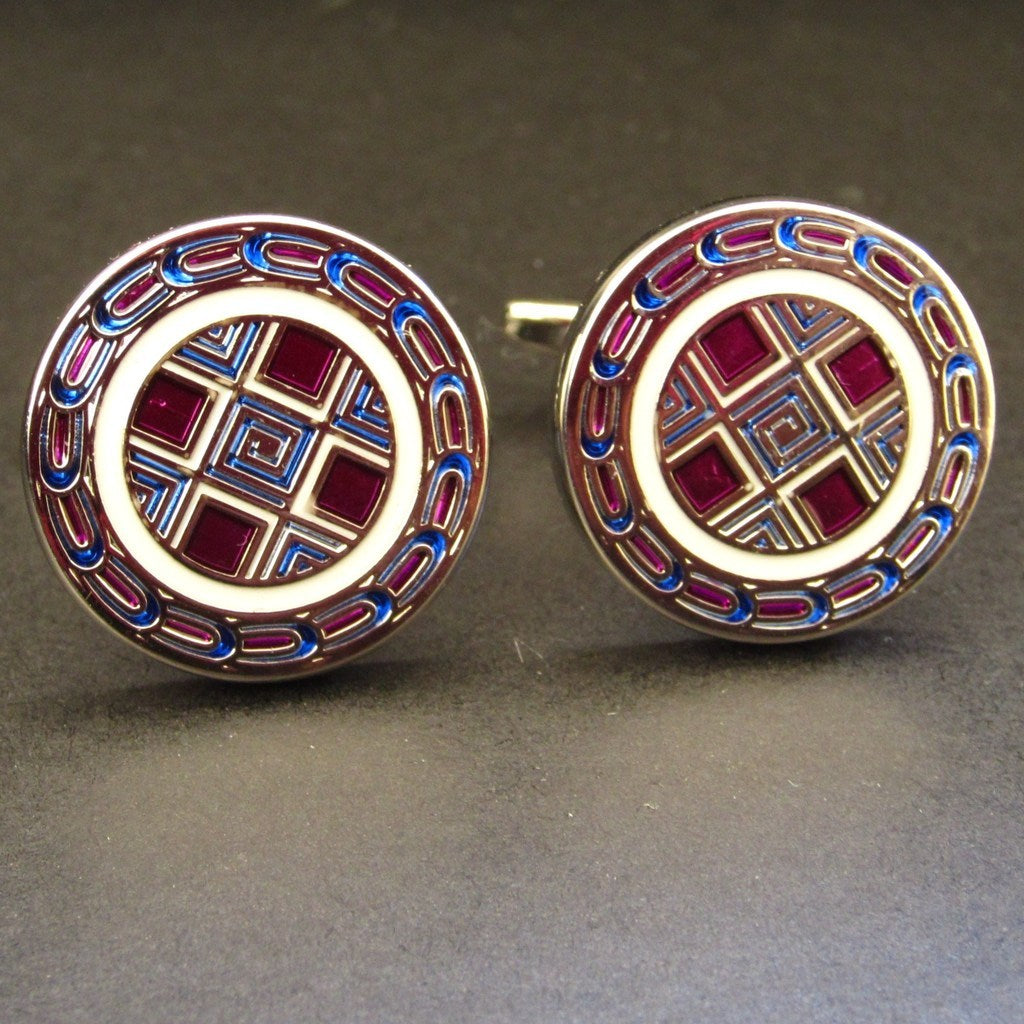 Roman Purple Cuff Link