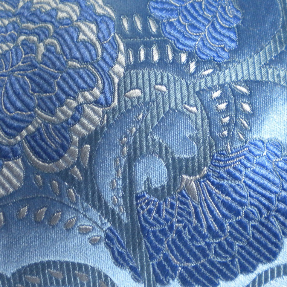 Flower- blues Silk Tie