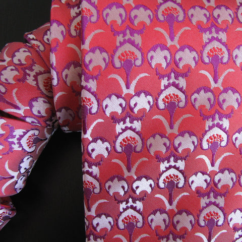 Purple & pink Ottoman Design silk tie