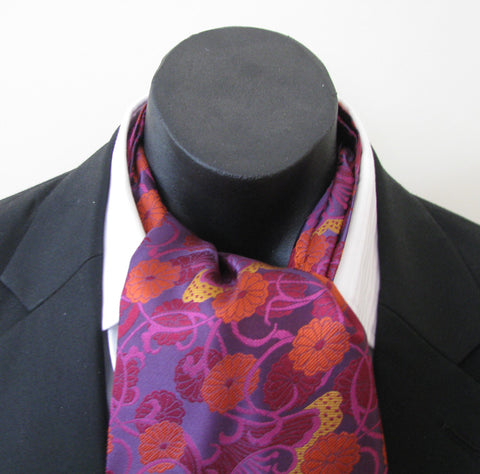 Purple vase cravat