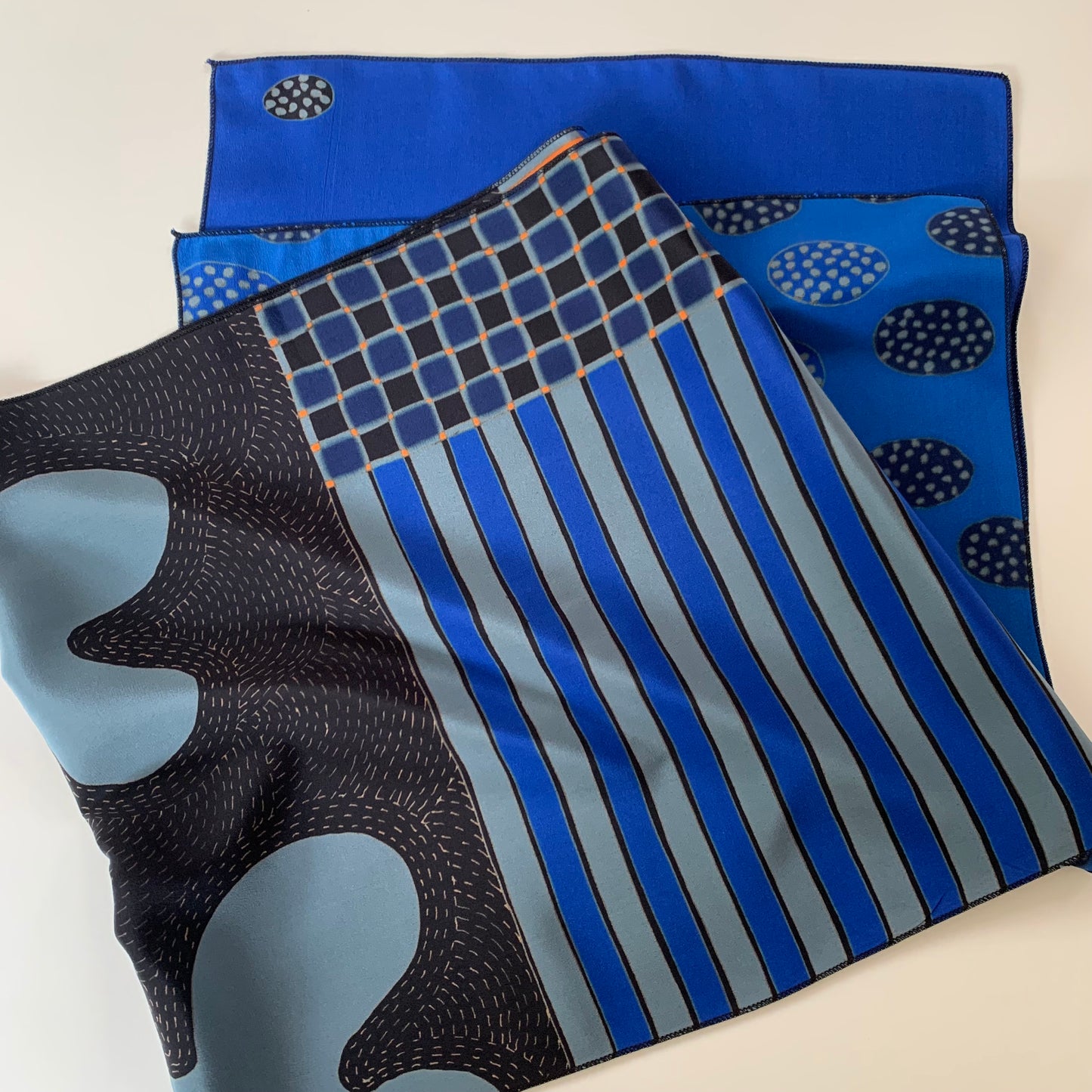 Stitched up Blue