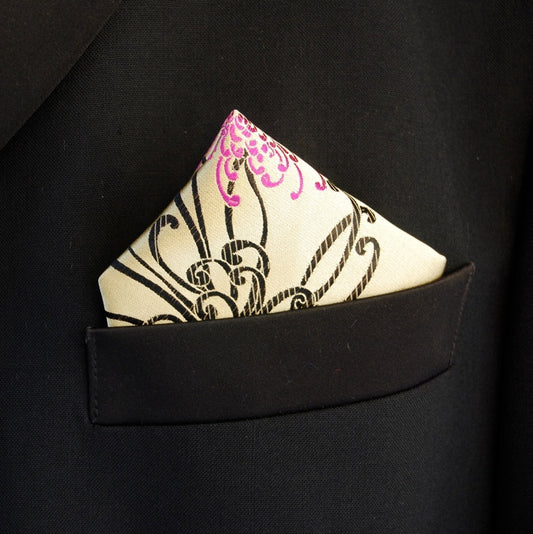 Gold Spider Pocket Square