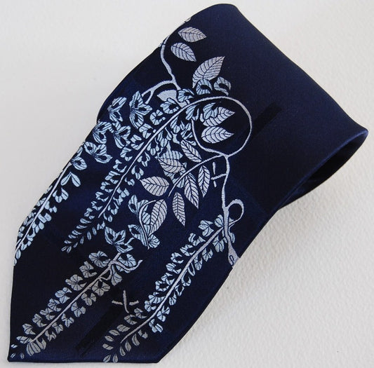 Wisteria-Blue & Silver  Silk Tie