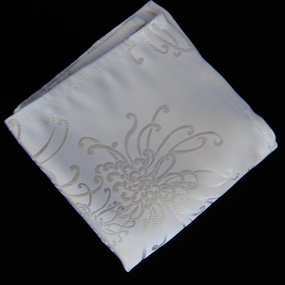 White Spider Pocket Square