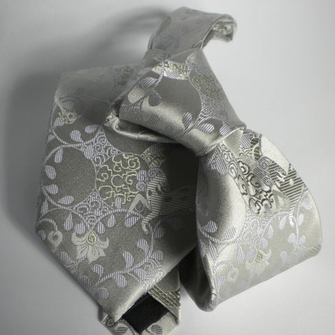 Horse- silvery, greygreen Silk Tie