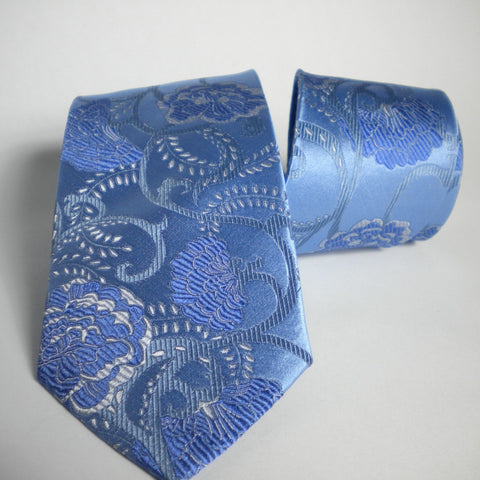 Flower- blues Silk Tie