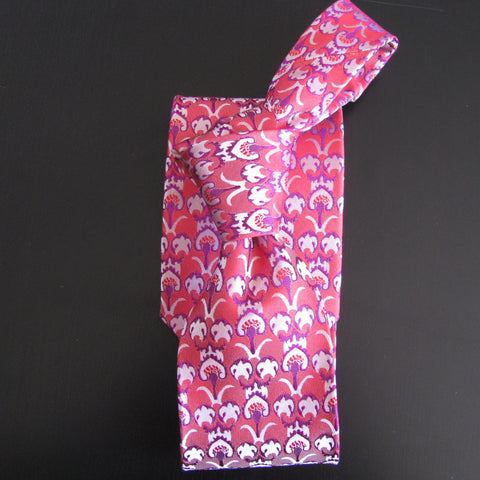 Purple & pink Ottoman Design silk tie