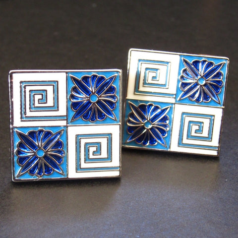 Blue Diamond Cuff Link