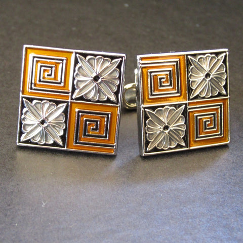 Gold Diamond Cuff Link