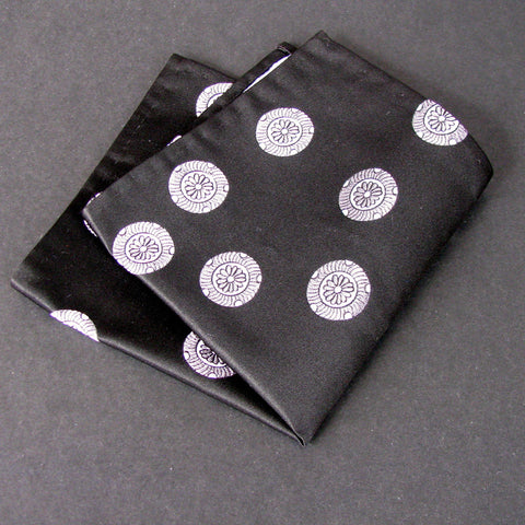 Black Mon pocket square