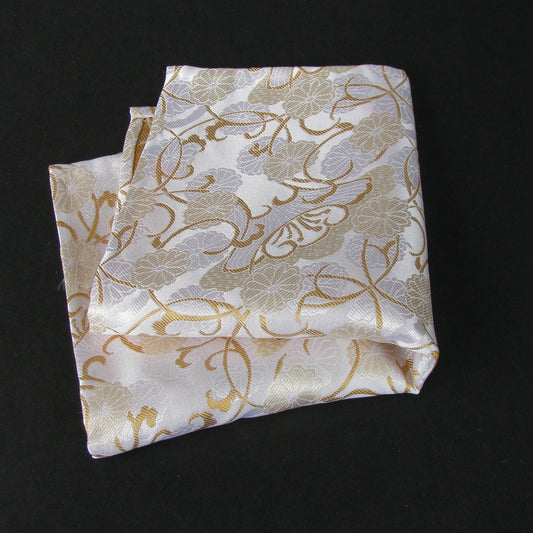 Cream Vase Pocket Square
