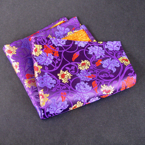 Purple Swirl Pocket Square