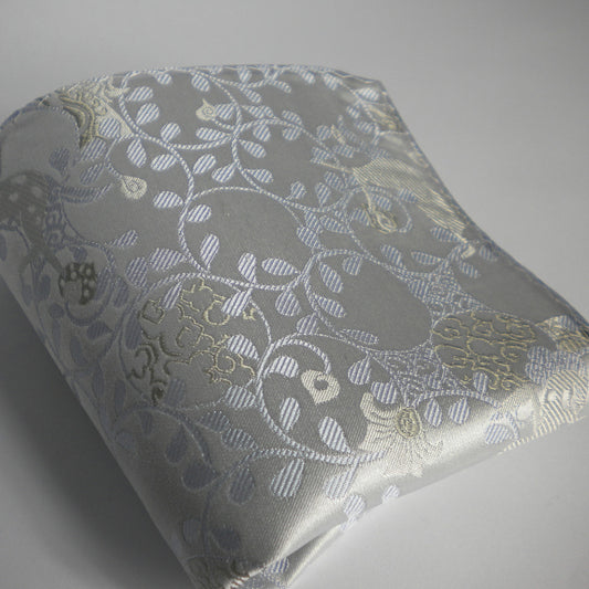 Silver Uma pocket square