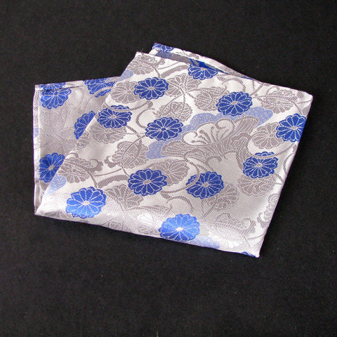 Silver Vase Pocket Square